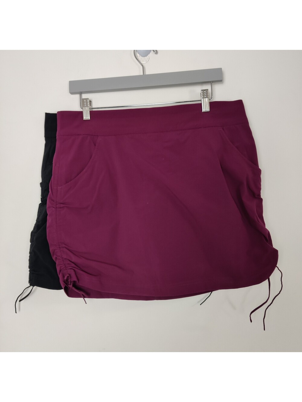 Columbia Anytime Casual Skort Plum Maroon Drawstring Hiking Active Skirt Large